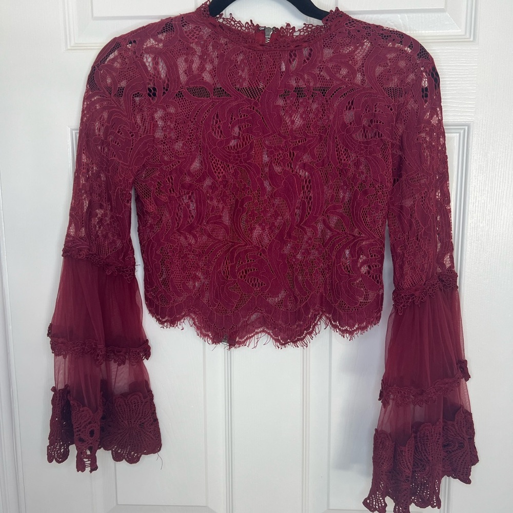 Lace crop top